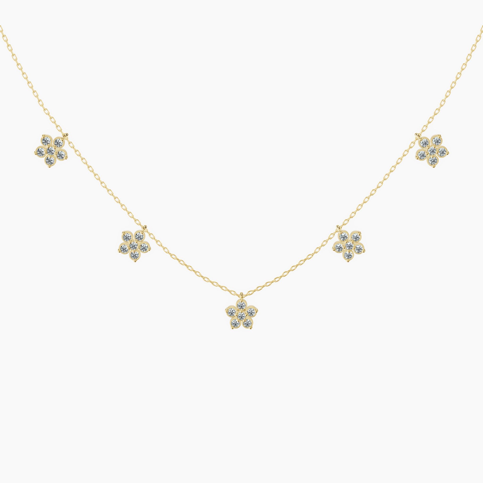 Petal Thread Necklace