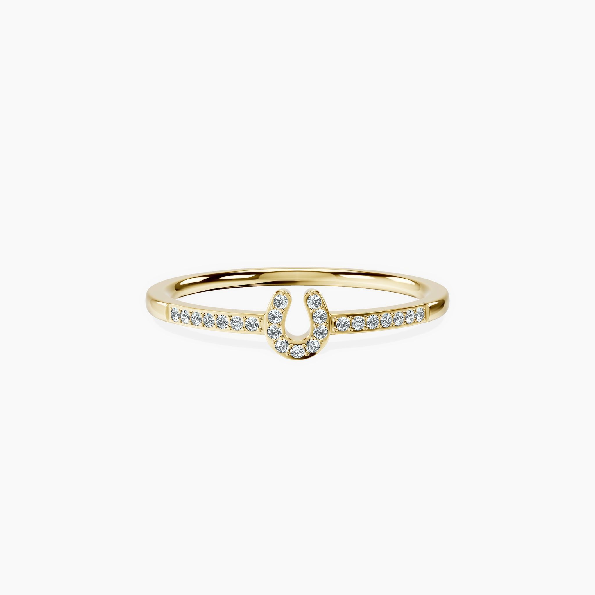 Horseshoe Pavé Ring