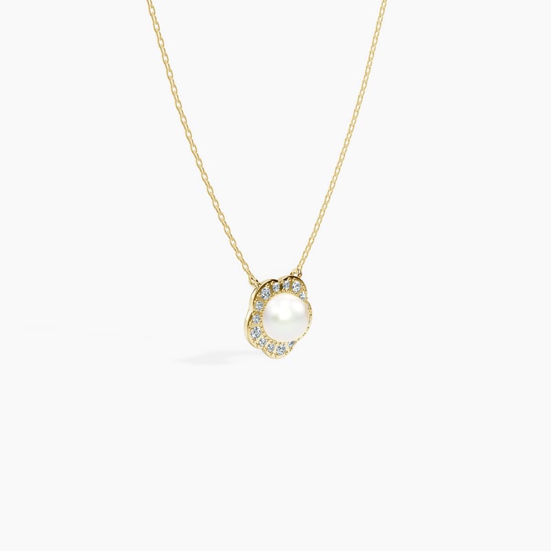 Pearl Petal Necklace