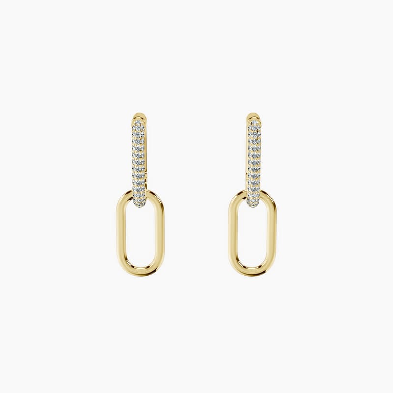 Interlinked Paperclip Hoops