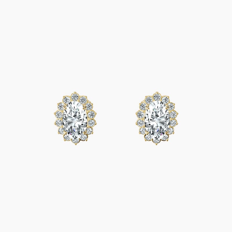 Dahlia Oval Studs