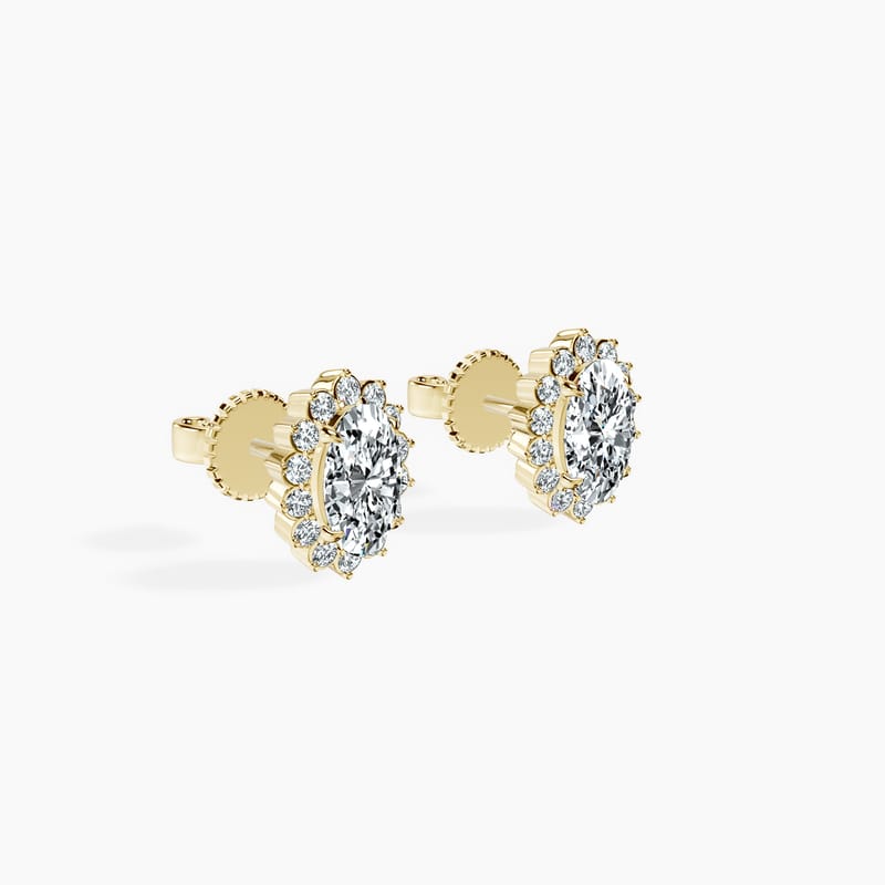 Dahlia Oval Studs