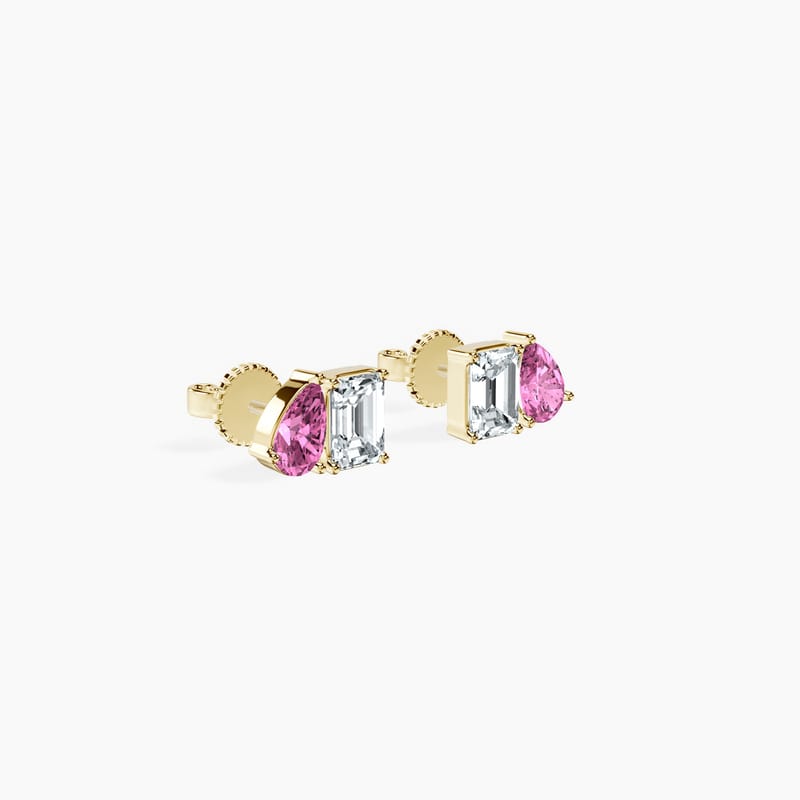 Pink Duality Studs