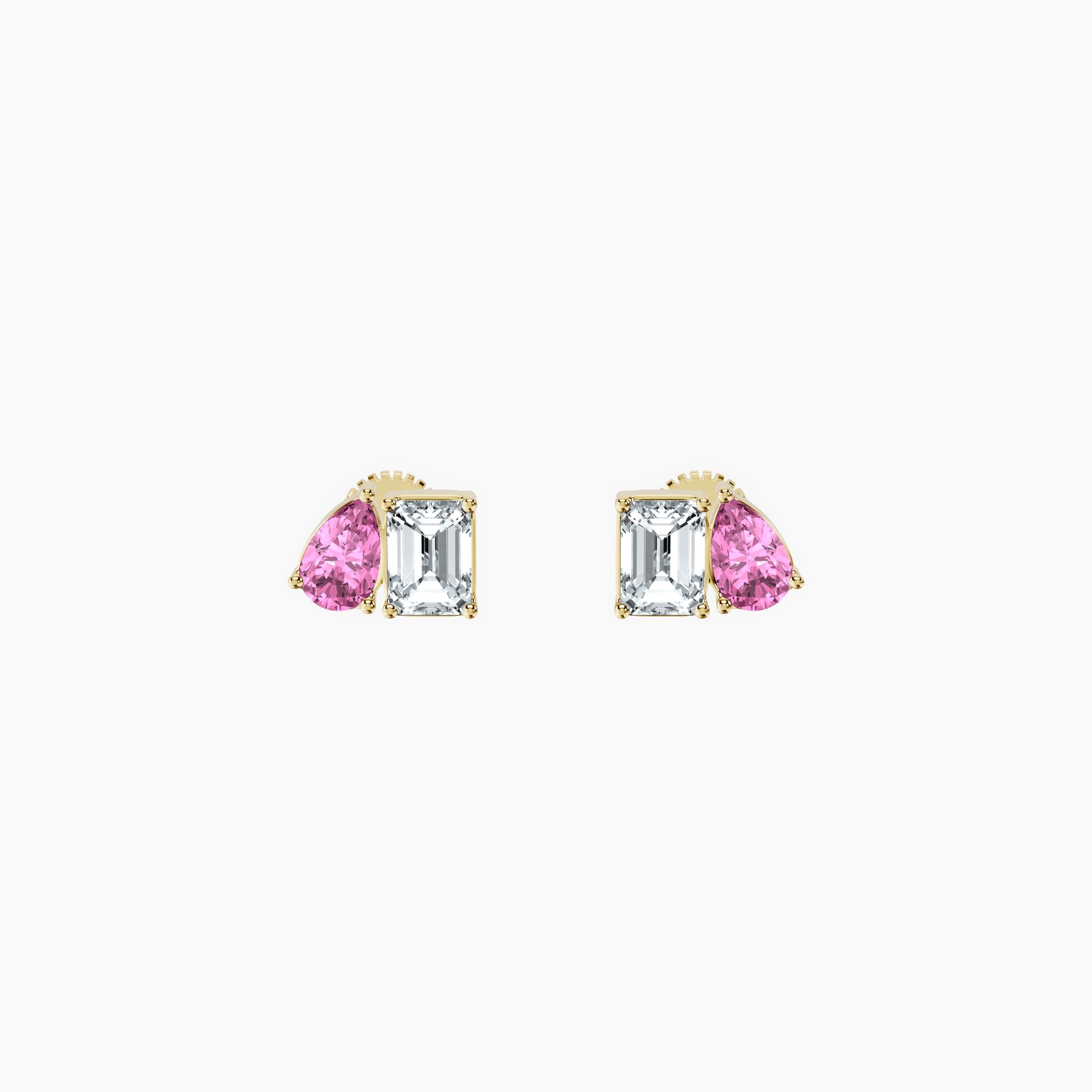Pink Duality Studs