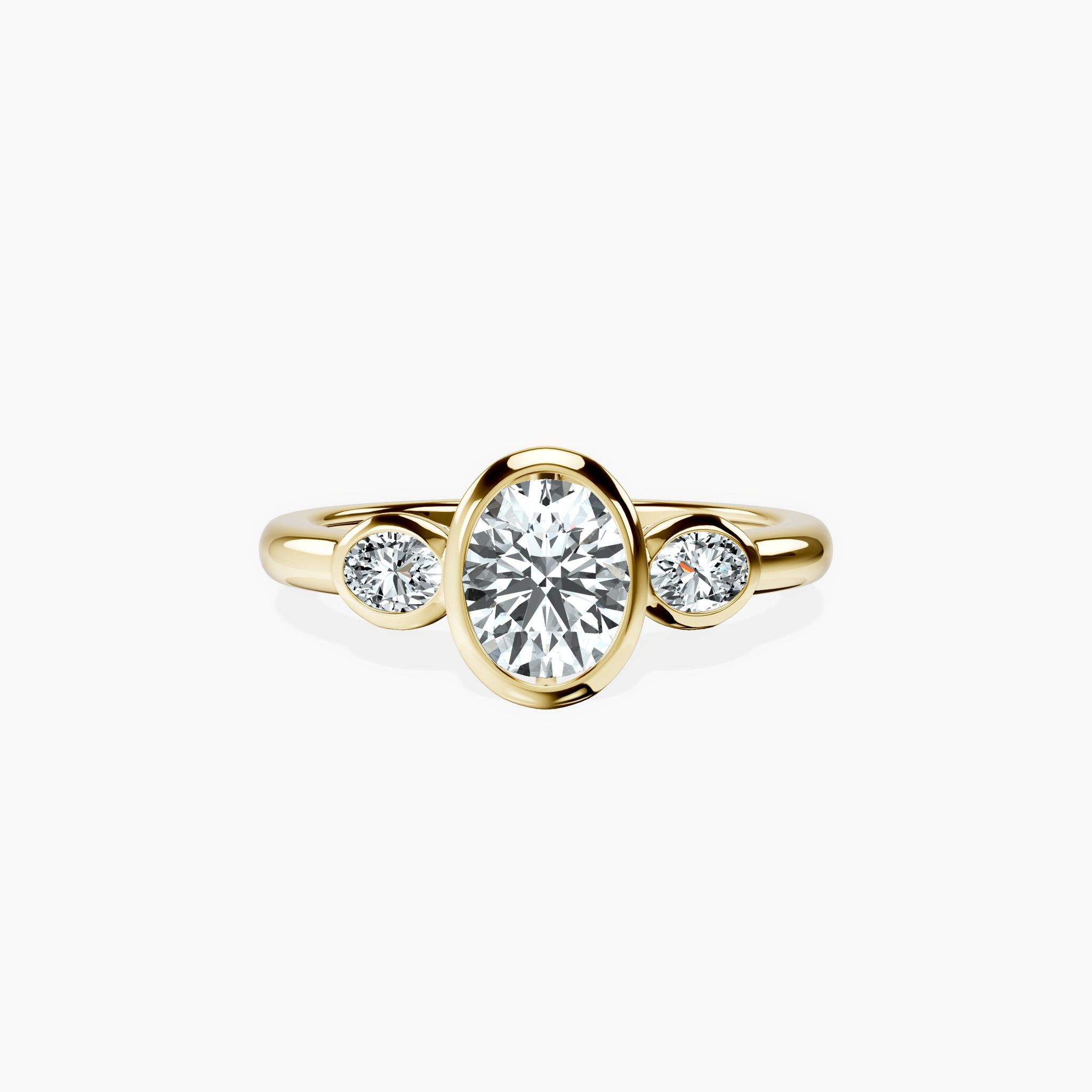 Bubble Oval Trinity Ring