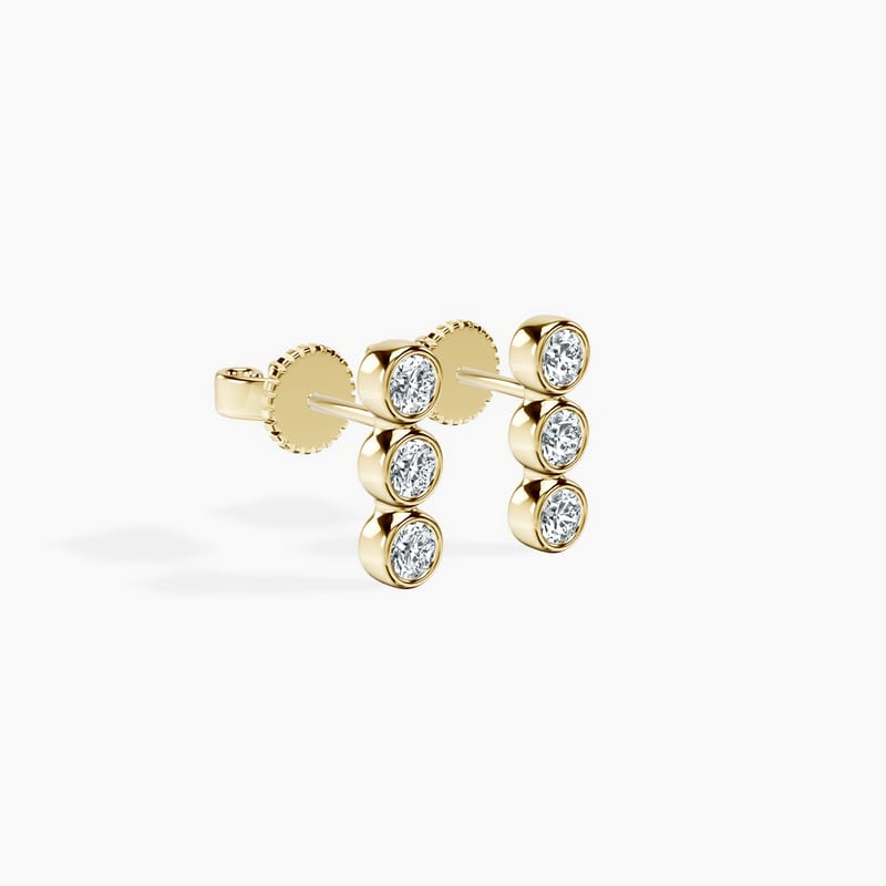 Bubble Round Trio Studs