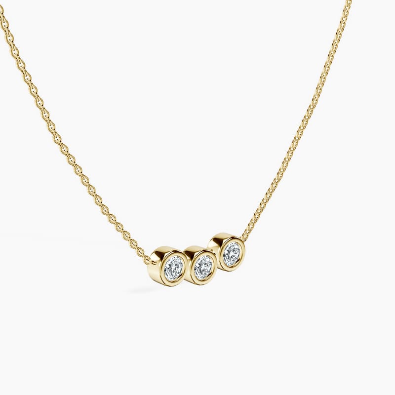 Bubble Round Trio Necklace