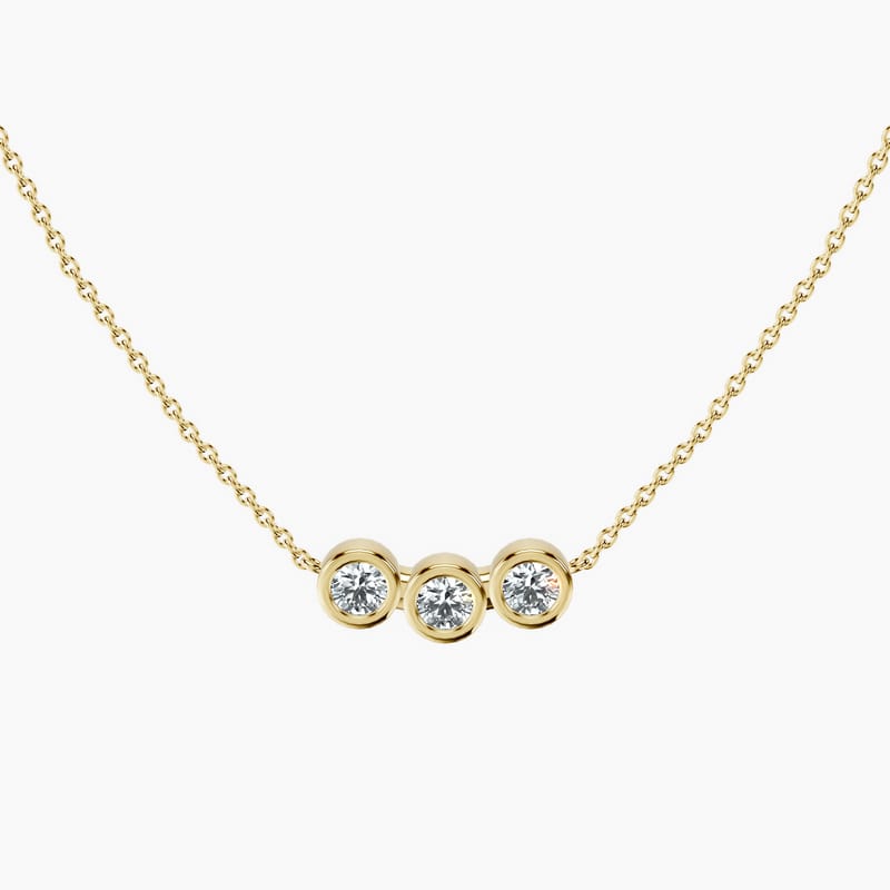 Bubble Round Trio Necklace