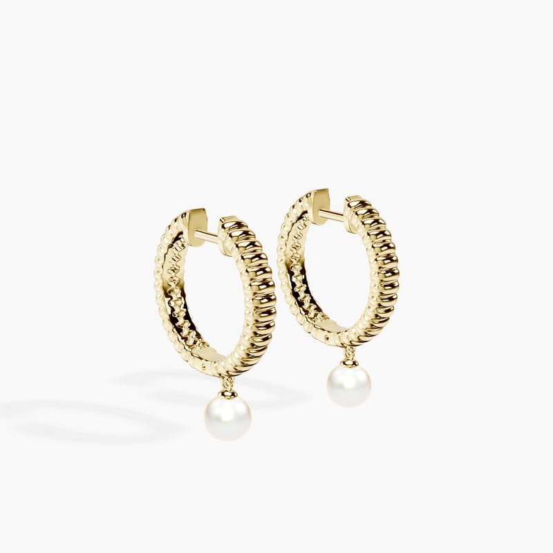 Chérie Pearl Hoops