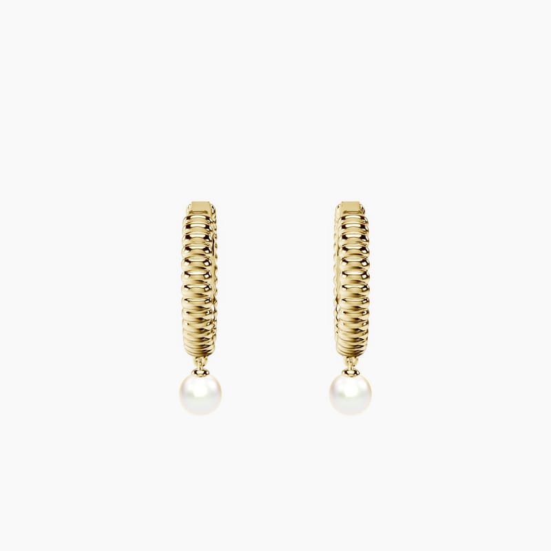 Chérie Pearl Hoops