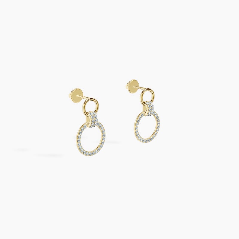 Pavé Loop Hoops