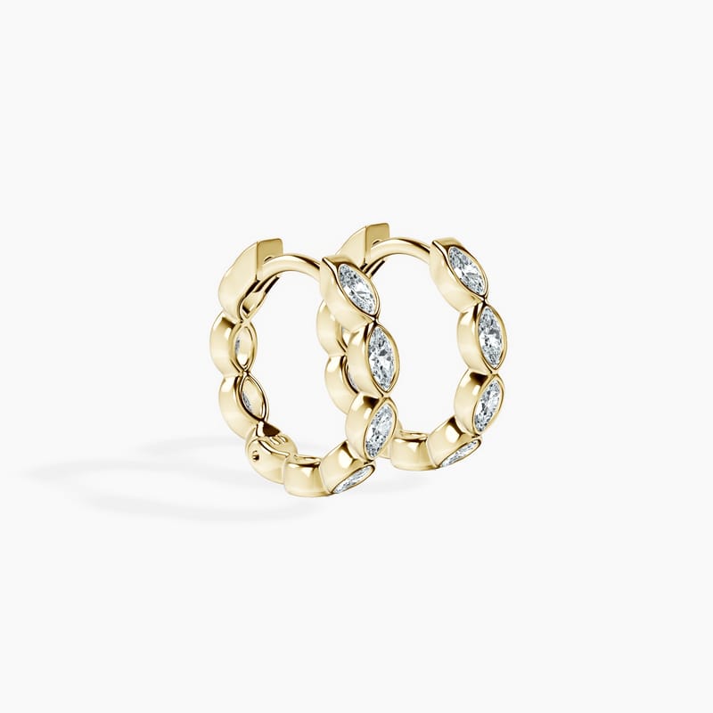 Bubble Marquise Hoops