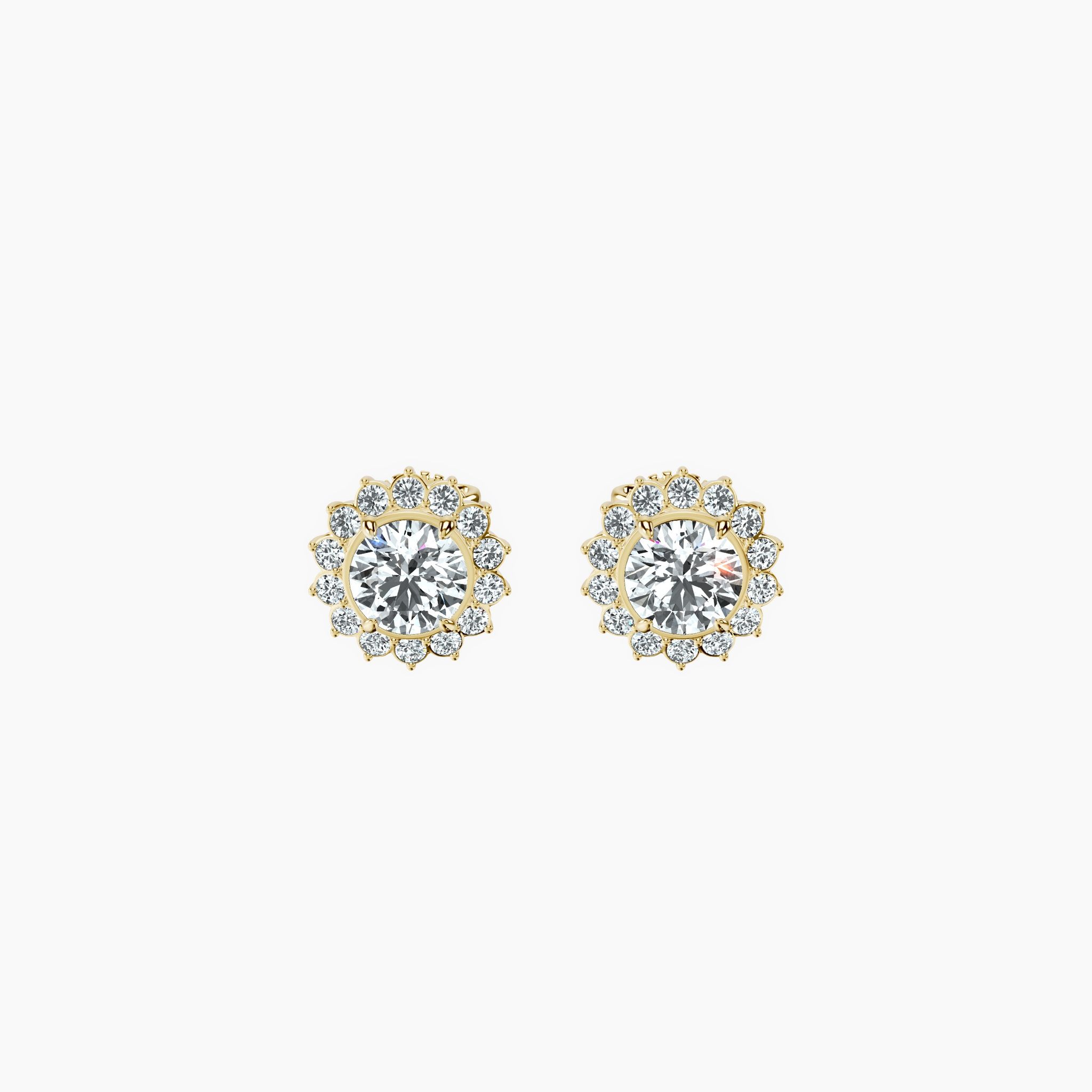 Dahlia Round Studs