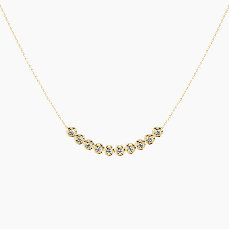 Bubble Curve Necklace