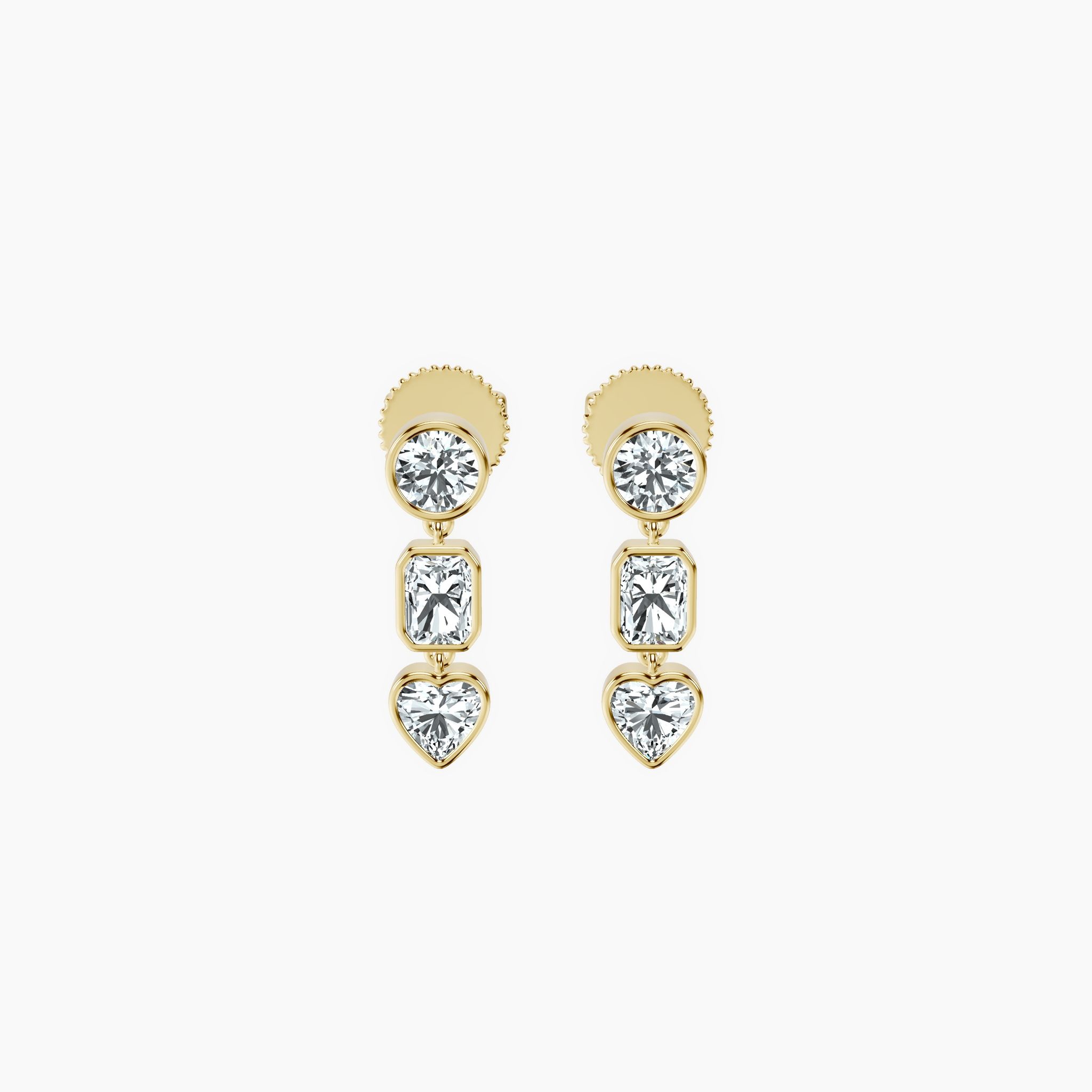 Bubble Heart Cascade Earrings