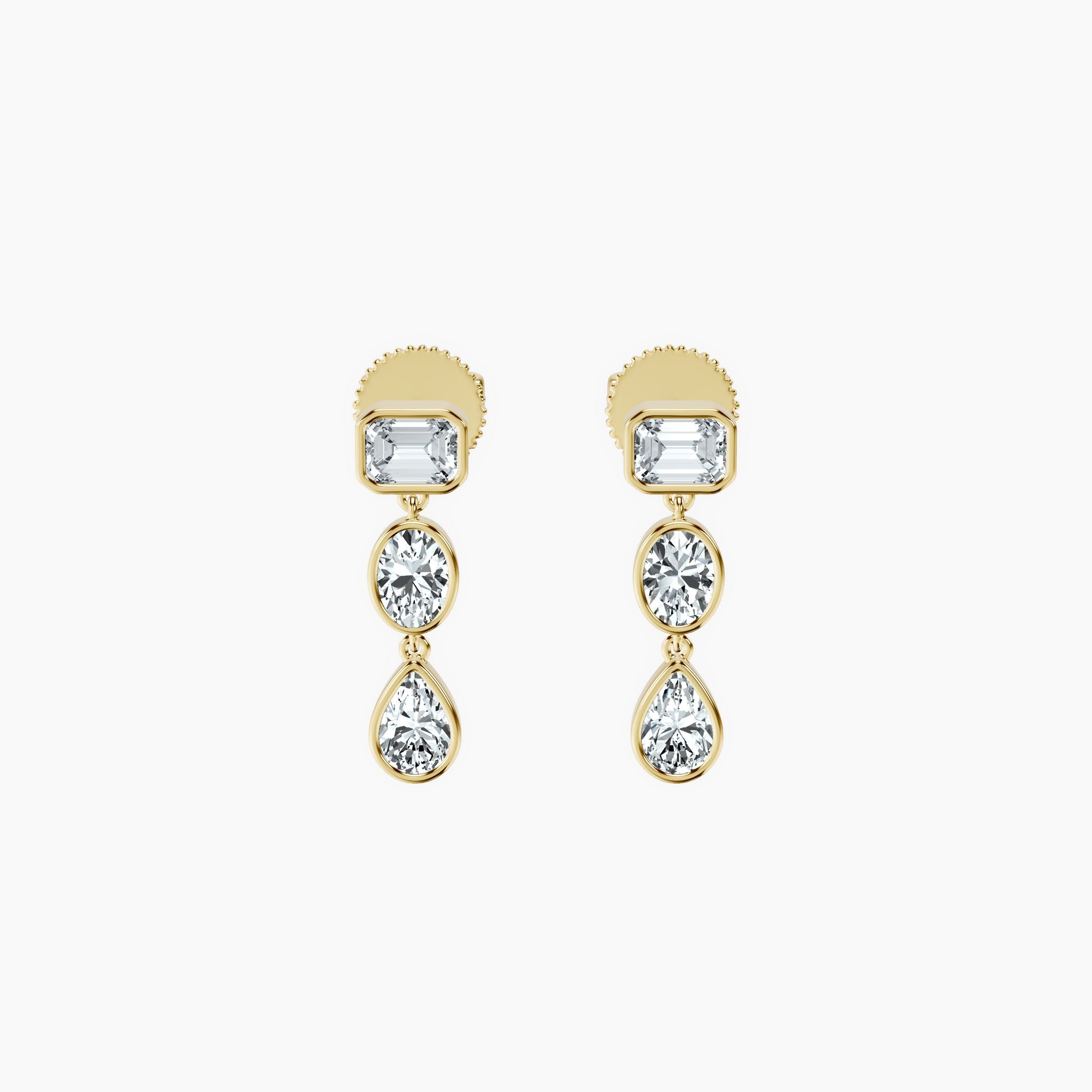 Bubble Pear Cascade Earrings