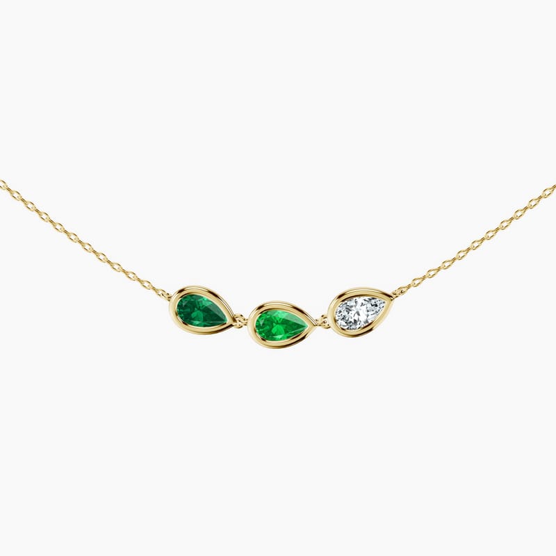 Trinity Pear Necklace