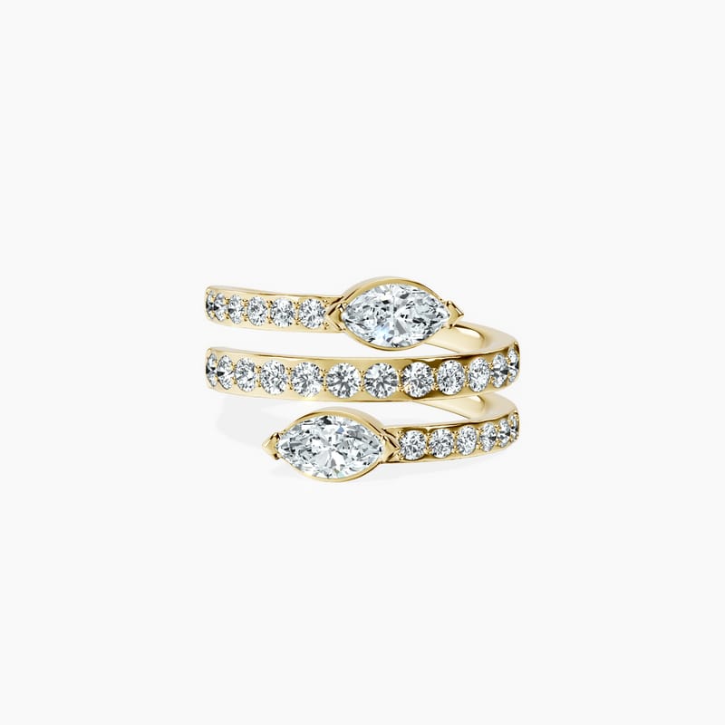 Serpentine Marquise Ring