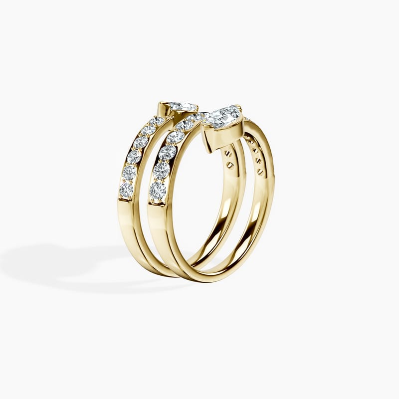 Serpentine Marquise Ring